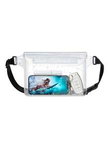 Transparent PVC Waterproof Waist Bag, 3-Layer Sealed Touchscreen Friendly Dry Bag With Adjustable Shoulder Strap, Essential For Swimming, Kayaking, Fishing, Boating, Water Sports And Beach - Multicolor - View 10