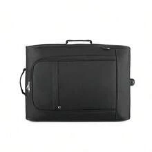 Bagaglio a mano piccolo, bagaglio leggero, valigia trolley morbida con due ruote, valigia da cabina per uomo e donna, adatta per viaggi di lavoro e vacanze - nero - Visualizzare 7