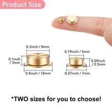 360°Rotation Smooth Spin Mechanism Spinner For Jewelry Making Nail Decoration,Mini Metal Rotating Bearings For DIY Handmade Crafts Paper Cards Scrapbooking,For School Projects, Invitations, Parties, Jewelry/Nail Decorations, And More. - Gold - View 4