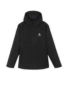 CAMEL CROWN Men's Outdoor Hooded Jacket, Spring New Style, Lightweight Comfortable Fashionable Hiking Jacket, Unisex - Phantom Black - View 4