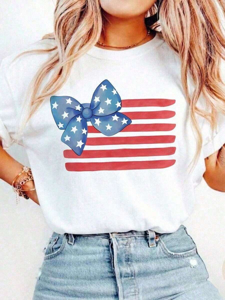 Women T-Shirts - 白色 - 查看 1