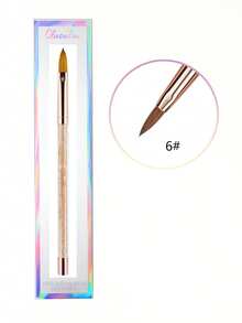 Olasalon Acrylic Nail Brush, Professional Acrylic Nail Brush, Silver And Gold Glitter Handle, Comfortable And Durable, New Style - Gold - View 13