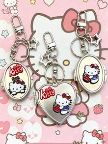 1個時尚可愛小貓搖搖鑰匙圈 Hello Kitty 鑰匙圈 白色小貓壓克力鑰匙圈 HK 包包吊飾 女生後背包配件 適用於包包、後背包、車鑰匙或手提包 適合旅行、日常與特殊場合 生日禮物 派對禮物 車飾 耳機保護殼配件 校園配件 最佳禮物 可愛哥德風 Y2K - 多色 - 查看 1