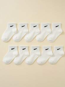 12 Paar/10 Paar Kindersocken Babysocken langanhaltend verschleißfest bequeme Socken - Verschiedenfarbig - Übersicht 9