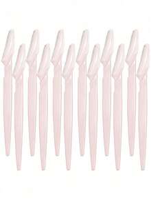 30er Set Hellrosa & Rasierer, Augenbrauentrimmer, Peeling- & Pflegewerkzeuge, Körperhaarentfernungstrimmer, Damen Augenbrauenformungs-Set mit langen Griffklingen und Präzisionsschutz, geeignet für Zuhause oder Reisen - Mehrfarbig - Übersicht 7