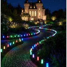 1PC Set Solar LED Bubble Stake String Lights, Multicolor Changing Waterproof IP54Outdoor Landscape Lamp, Decorative Lighting For Garden Lawn Patio Yard Pathway Holiday Party Solar‑Powered Bubble Column Stak - Bubble Column - View 2