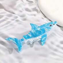 1件創意海洋動物造型醋酸纖維髮夾，獨特小眾風格，適合休閒、辣妹或街頭風穿搭，也適用海邊度假與日常個性造型，能瞬間為平凡髮型增添令人難忘的亮點 - 彩色 - 查看 7