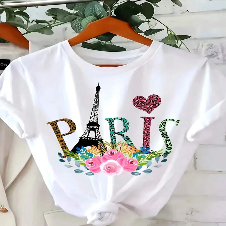 Women T-Shirts - White 345 - View 1