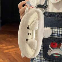 Cute Penguin & Otter Plush Pencil Case, Simple Large Capacity Pencil Pouch, Suitable For Middle School And High School Students,Back To School Season - A - View 3