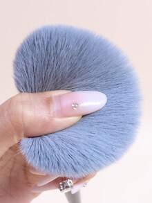 1pc Super Soft Large Powder Brush Professional Makeup Brush For Flawless Base And Blush Effect Black Handle High-Quality Synthetic Bristles Large Face Brush Suitable For Loose Powder / Blush / Contour Sensitive Skin Friendly - Multicolor - View 6
