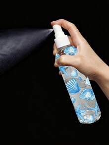 Blue Shells And Starfish Design Spray - Reusable Portable Spray, Suitable For For Essential Oils, Perfume, And Skincare Liquids, Hair Salon, Kitchen, Bathroom, Garden, Spray Cans - Suitable For Travel And Business(Pattern Randomly Cut) - Multicolor - View 4