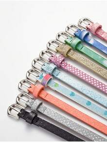 KBHAZ 3-Piece Children's New Glossy PU Leather Belt Set, Suitable For Jeans And Skirts, A Great Children's Gift, Belt, Belts - 3Pcs - View 4