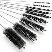 10pcs/Set Water Bottle Brush Set - Metal Straw Cleaner - Stainless Steel Extra Long Brush, Cleaning Small Brush Ultra-Fine Stainless Steel Extended Soft Bristle Test Tube Brush, Industrial Cleaning Small Brush Tool, Used For Cleaning Reusable Straws, Water Bottles And Pipes, Home Decor, Home Supplies, Household Essentials, Gift For Women, Gift For Men, Gift For Mother, Gift For Father, Gift For Grandfather, Gift For Grandmother - Multimodal - View 5
