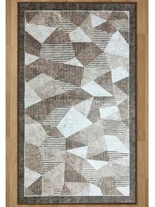 Chilai Home Modern Patterned Area Rug, Soft Non-Slip Carpet For Living Room & Bedroom, Runner Rug, Washable Kitchen Rug, Home Decor Rug, Made in Turkiye - 米色 - 查看 2