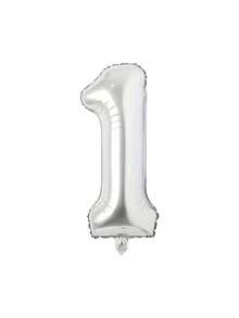 1pc 32 Inch Large Silver Number Foil Balloon, Suitable For Birthday Party Decoration, First Birthday Scene Arrangement, Atmosphere Background Decoration, Anniversary Decoration, Wedding Decoration, Valentine's Day, Mother's Day, Christmas Decoration, Indoor And Outdoor Decoration, Home Decoration, Room Decoration, Graduation Ceremony Decoration - Silver - View 14