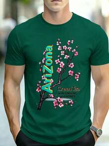 Men'S Tee Featuring Arizona Green Tea Design - 2026 Everyday Apparel BK5M - Màu xanh lá cây đậm - Xem 1