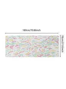 1 pieza Bufanda larga de mujer con estampado digital ancho de sombra floral minimalista, estilo elegante y casual, estilo envolvente largo, adecuada para bata y uso diario - Blanco - Ver 9