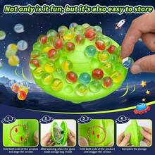 Children's Early Education Interactive Competitive Toy, Parent-Child 2-Player Desktop Game, Stress Relief Rolling Ball Storage UFO, Automatic Circular Sliding Climbing Track, Rainbow Speed Stacking Racing Cup, Focus Training Educational Tool, Casual Fun Gift For Boys And Girls - Multicolor - View 7