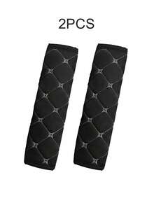 2pcs/1pc Universal Car Seat Belt Shoulder Pads - Breathable Leather Shoulder Strap Protectors, Soft Seat Belt Covers, Protect Neck And Shoulders, Ideal Car Interior Accessory For Most Car Models - Type a - View 17
