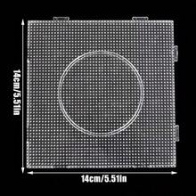 6/8pcs Large Transparent Perler Beads Board - DIY Craft Supplies - Plastic Material - Perfect For Jewelry Making And Handmade Projects - Large Transparent 2.6mm Fused Bead Plate - View 5