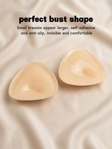 Reusable Double-Sided Adhesive Bra Pads - Padded Adhesive Bra Inserts - Adhesive Bra Pads Suitable For Dresses And Swimwear - Apricot - View 4