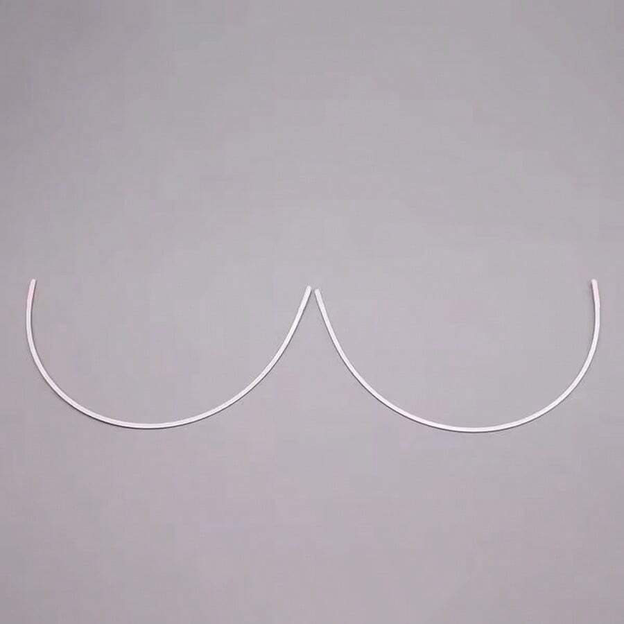 1 Pair Shaping Lacquer Underwires For Bra Making Supply Lingerie Shaper Bustier Bust Buxom - A - View 1