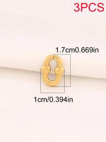 3pcs Stainless Steel Irregular Charms Geometry Pendant Accessories For Necklace Bracelet DIY Jewelry Making Findings - Pendants - View 13