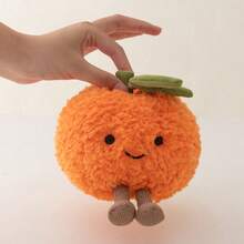 1pc Cute Small Citrus Plush Doll, Soft And Comfortable Polyester Filling, Rabbit Fur Fabric, 3D Full Shape, Suitable For Home Decor, Children's Halloween Gift Exchange Halloween - Multicolor - View 7