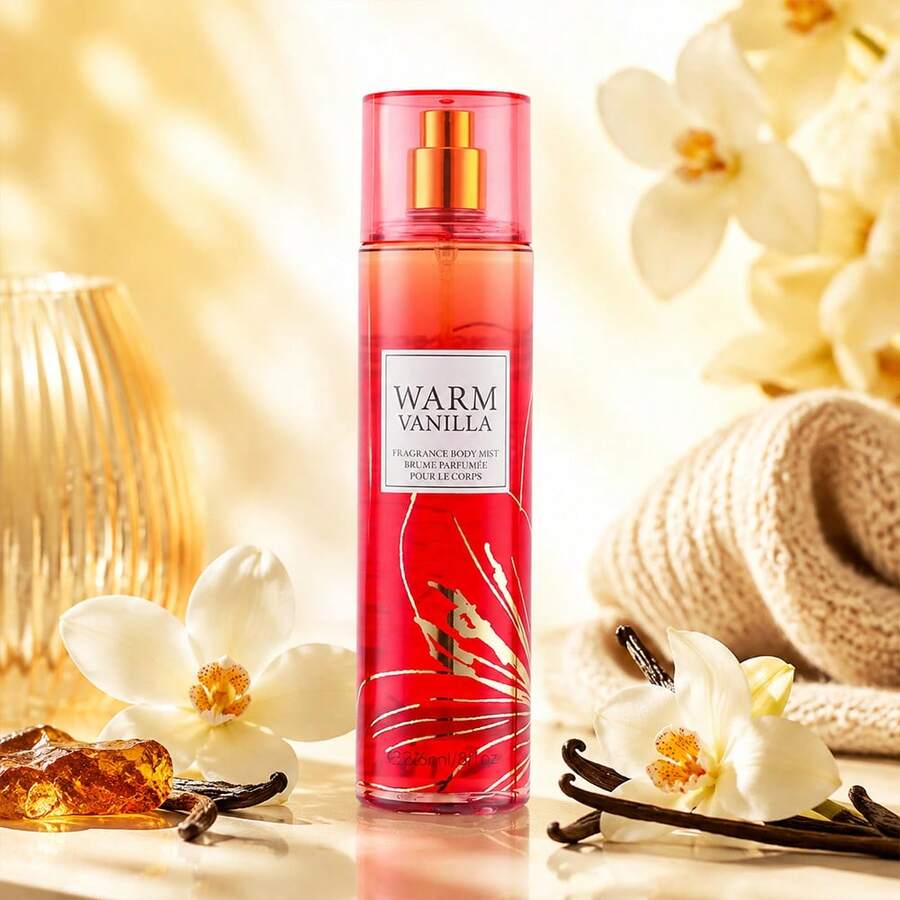 Wish 20 Varieties Of Women's Body Mist Perfume Spray, 8 Fl.Oz Long-Lasting Floral Fruity Spray With Non-Greasy Alcohol-Based Formula. Suitable For Hair & Body, Ideal For Parties, Dates & Gifting. Lightweight And Smooth Application.Valentine's Day Gift - 溫暖的香草 - 查看 1