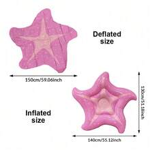 Starfish Shaped Inflatable Pool Float Lounge Chair Large Polka Dot Water Floating Bed Foldable Leak-Proof PVC Floating Bed Suitable For Beach Pool Summer Water Party - Multicolor - View 11