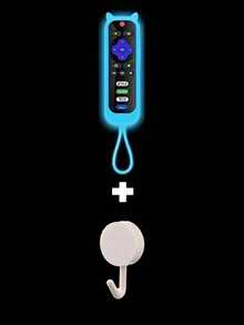 Silicone Glowing Remote Control Storage Case With Lanyard, Suitable For TV Remote, Simple Remote, Voice Remote, Silicone Protective Cover, Home Decor, Beautiful And Practical - Multicolor - View 11