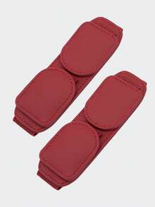 2PCS 1pc Leather Car Sun Visor Fashion Glasses Clip, Multi-Functional Auto Eyeglasses Storage Holder, Universal Vehicle Visor Clamp For Glasses & Cards - Style a - View 18