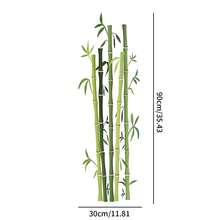 1件綠色竹子牆貼 - 可移除自黏式PVC貼紙，適用於居家與飯店裝飾，藝術卡通設計，完美適合客廳、臥室或玄關 - Green Bamboo Wall Decal - 查看 6