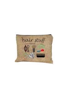 Ce sac de maquillage de voyage présente des imprimés de peignes, de bandeaux, de pinces à cheveux et d'élastiques, et peut être utilisé comme sac de rangement de voyage pour le shampooing, les articles de toilette et d'autres articles. Léger et portable, il convient aux activités de plein air et peut être utilisé comme sac de toilette, sac à main ou sac de rangement de salle de bain, convenant aux voyages d'affaires, aux vacances et aux activités de plein air. C'est également un excellent cadeau pour les femmes. - Multicolore - Voir 14