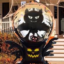 1pc Halloween Scene Decoration - 62.4 Inch Standing Halloween Withered Tree With Bat Base Foil Balloon - Festive And Eye-Catching Decor Halloween - Dead Tree Bat - View 6