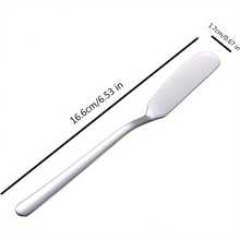 2pcs/6pcs Set Multi-Function Stainless Steel Butter Knife And Spreader, Suitable For Cheese, Jars And Cream – Essential Kitchen Tools And Supplies - Silver - View 7