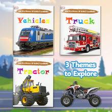 Encyclopedia Of Early Learning Set | Vehicles + Truck + Tractor | Early Learning Picture Vocabulary Books | Transportation & Vehicle Recognition | Screen‑Free Read‑Aloud Gift For Toddlers & Preschoolers - Vehicle Recognition - View 12