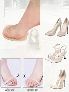 4pcs(2Pairs) /2pcs(1Pair)Sandals Forefoot Pads For Women, High Heels Anti-Slip Foot Care Shoe Pad Stickers, Self-Adhesive Stickers Inside Shoes Body Care For Travel,Sport,Outdoor,Belt,Stickers, Heart Women Valentine Easter Parade Spring Celebration - Multicolor - View 6