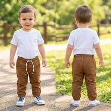 Baby Jogger Jeans With Elastane Size 1 To 12 Months Available - 駝色 - 查看 2