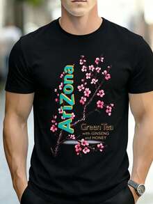 Men'S Tee Featuring Arizona Green Tea Design - 2026 Everyday Apparel BK5M - Black - View 1
