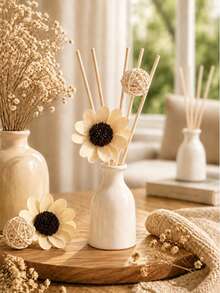 Flameless Home Fragrance Diffuser Gift Set (Essential Oil + Diffuser Sticks + Artificial Flowers), Lavender, Jasmine, Lily Scents, Long-Lasting Fragrance, Elegant, Keeps Fresh Aroma, Suitable For Office, Bedroom, Bathroom, Closet Decoration, Aromatherapy Stress Relief, Perfect For Christmas, Valentine's Day, Wedding, Hotel, Birthday, Graduation, Housewarming. Suitable For Women, Girlfriend, Best Friend. - Multiple Fragrances - View 10