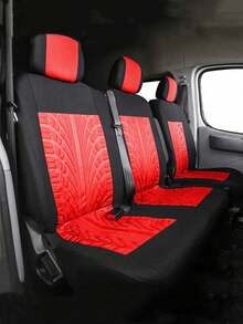 2+1 Fundas para asientos delanteros del coche, fundas para asientos del coche de una y dos filas, juego de protectores de asientos de coche impermeables con reposacabezas, compatible con airbag, ajuste universal para la mayoría de sedanes, SUVs y camionetas - Tipo A - Ver 9
