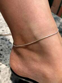 1pc Fashionable European & American Popular Minimalist Girl Anklet, Summer Elegant Versatile Style - one-size - View 2