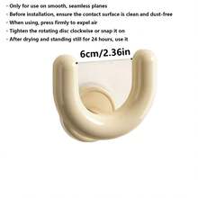 No Drill Strong Suction Cup Bathroom Kitchen Storage Hooks. Suitable For Hanging Towels, Pots, Spoons, Rags, Oven Mitts, Bath Towels, Bath Sponges, Toiletries, Keys, Bags, Hats, Hair Clips, Necklaces, Etc. Applicable For Bathroom, Kitchen, And Entryway Storage. - Multicolor - View 8