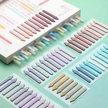 1/2 Pack 200pcs Gradient Color Arrow Index Tabs, Suitable For Student Notes, Highlighting And Sticky Notes, Gradient Colorful Arrow Index Stickers, Ultra-Thin Fluorescent Arrow Sticky Notes, Page Divider Tabs, Classification Sticky Notes, Morandi Transparent Sticky Notes, Reading Index Tabs, Student Arrow Marker Stickers - Multicolor - View 2