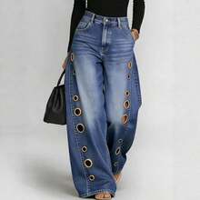 Women Jeans - 藍色 - 查看 1