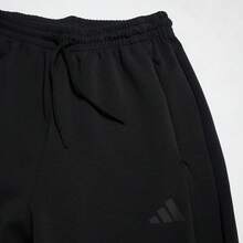 Adidas Women's Loose Comfortable Cuffed Leg Sports Pants, Spring/Autumn JP2644 - Black - View 3
