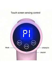 AXH. 1pc Customized High-Intensity Percussion Massage Gun With Rechargeable Battery, Full Body Massager, Muscle Relaxation, Same As Celebrity Model - Pink - View 3