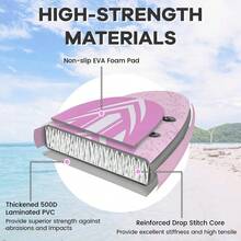 [Free Shipping] Inflatable Stand Up Paddle Board ISUP Board Accessories With 3 Fins And Backpack-L-XY612816 - FXC1QJ0B5OCZN0 - View 6