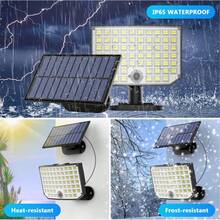 256 LED Solar Wall Light With Motion Sensor, Outdoor Solar Fence Street Light Garden Decor, 3 Working Modes, IP65, Street Light, Front Door, Split Solar Light With 5m Cable - 1PC - 查看 4